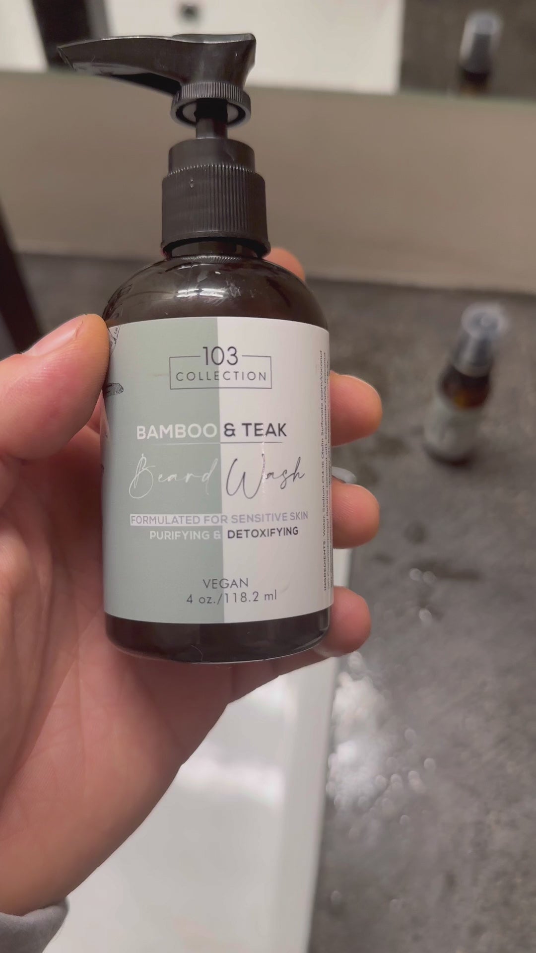 Vegan Bamboo & Teak Beard Wash