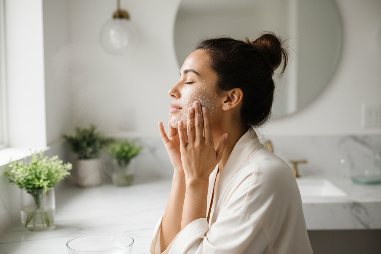 How a Vegan Facial Scrub with Blueberry and Cranberry Transformed My Exfoliation Routine