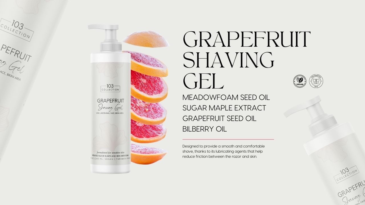 Vegan Grapefruit Shaving Gel