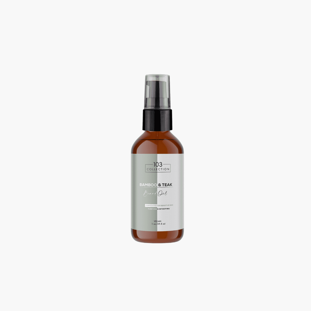 Vegan Bamboo &amp; Teak Beard Oil.